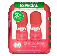 Kit Desodorante Roll On Giovanna Baby Cherry Com 2 Unidades