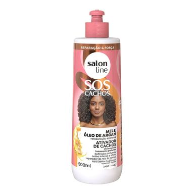 Ativador De Cachos Salon Line S.O.S Óleo De Argan Restauração Extrema 500ml