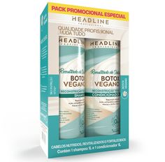 Kit Shampoo + Condicionador Headline Botox Vegano 1000ml
