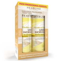Kit Shampoo + Condicionador Headline Lisos Incríveis 1000ml