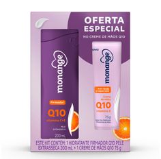 Kit Hidratante Monange Q10 200ml + Creme De Mãos Q10 75g