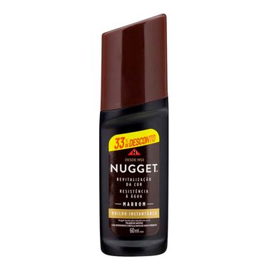 Polidor De Sapato Líquido Nugget Marrom 60ml
