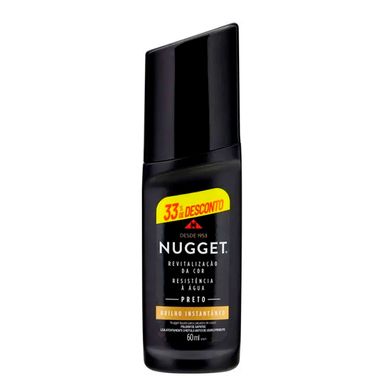 Polidor De Sapato Líquido Nugget Preto 60ml