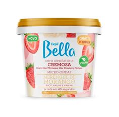 Cera Depilatória Depil Bella Merengue De Morango 100g