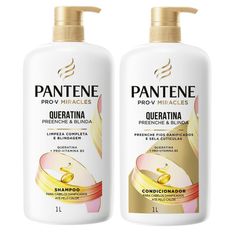 Kit Shampoo e Condicionador Pantene Pro-V Miracles Queratina 1 Litro