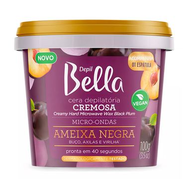 Cera Depilatória Depil Bella Microondas Ameixa Negra 100g