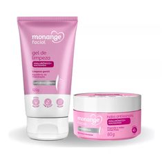Kit Gel Facial + Creme Facial Monange Antissinais e Anti-Ressecamento