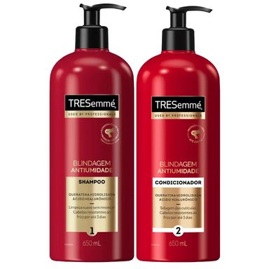 Kit Shampoo + Condicionador Tresemmé Blindagem Antiumidade 650ml