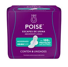 Absorvente Discreto Poise Moderado 8 Unidades