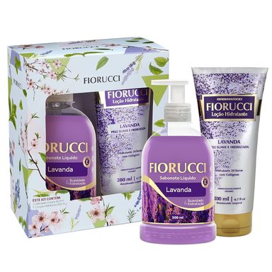 Kit Fiorucci Lavanda Sabonete Líquido 500ml + Loção Hidratante 200ml