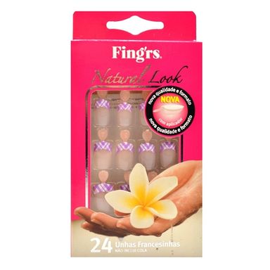 Unhas Postiças Fing'rs Francesinha Decorada Leme
