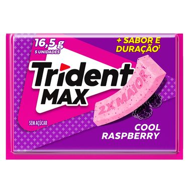 Chiclete Trident Max Cool Raspberry 16g