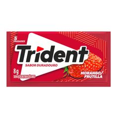 Chiclete Trident Morango 8g