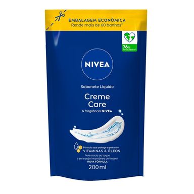 Sabonete Liquido Nivea Creme Care Refil 200ml