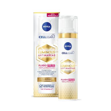 Fluido Facial Protetor Nivea Luminous Cellular 630 Dia FPS 50 40ml