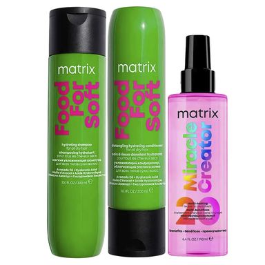Kit Matrix Shampoo + Condicionador Food For Soft +  Spray Miracle Creator