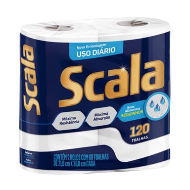 Papel Toalha Folha Dupla Scala Plus 2 Unidades