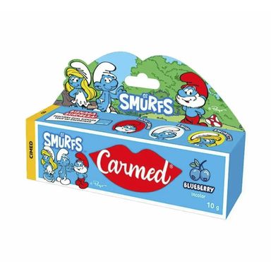 Hidratante Labial Carmed Os Smurfs Blueberry Incolor 10g