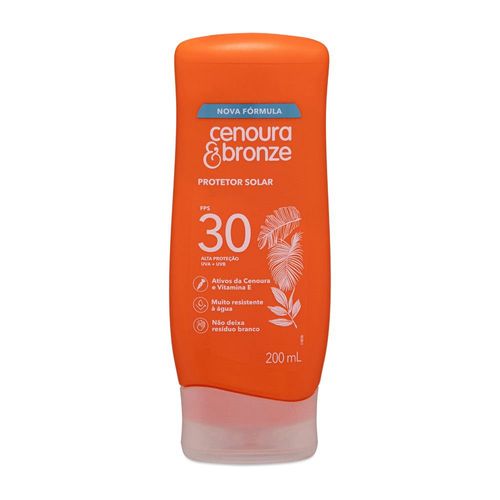 Protetor Solar Cenoura & Bronze FPS 30 200ml