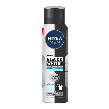 Desodorante Aerosol Nivea Men Invisible Black & White Fresh 150ml