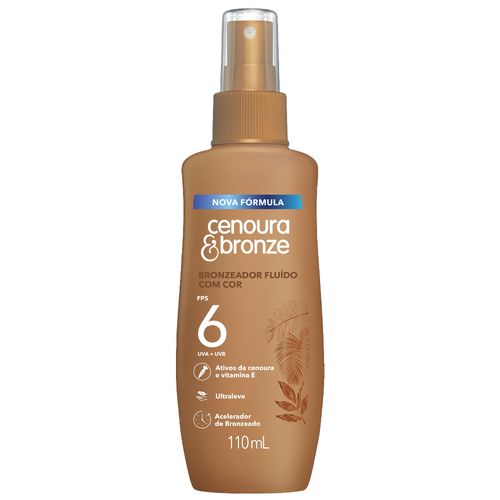 Bronzeador Fluído com Cor Spray Cenoura & Bronze FPS 6 110ml