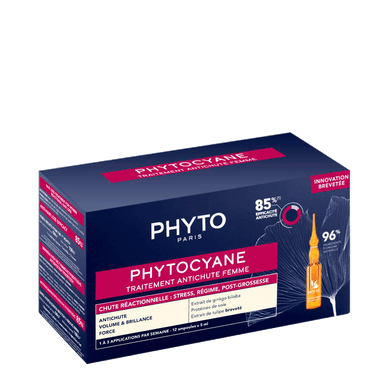Phyto Paris Phytocyane Women - Tratamento Antiqueda Temporária 5ml - 12 Ampolas