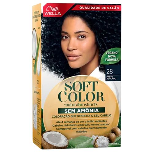 Kit Tintura Soft Color Preto Azulado 28 Soft Color