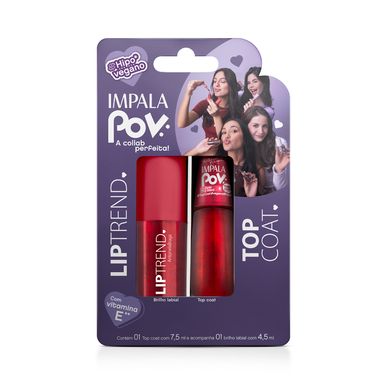 Kit Impala Top Coat + Gloss Antonela POV Zerei a Trend