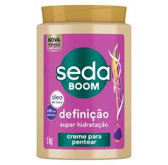Creme Para Pentear Seda Boom Definição Super Hidratação 1Kg
