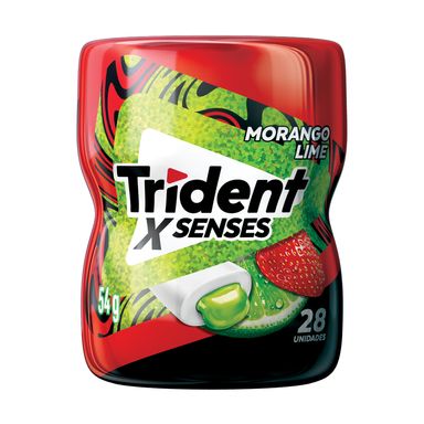 Chiclete Trident Xsense Morango Lime 54g