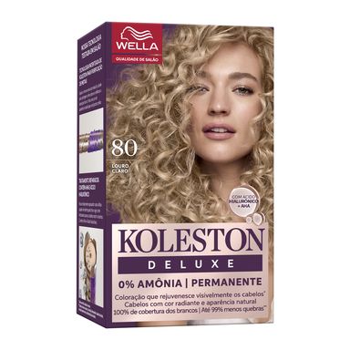 Tintura Koleston Deluxe 0% Amônia Louro Claro 80