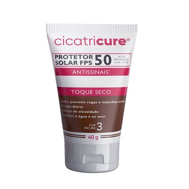 Protetor Solar Cicatricure Antissinais Pele Escura FPS50 40g