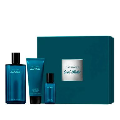 Kit Davidoff Cool Water Masculino - Eau de Toilette 125ml + 15ml + Shower Gel 75ml