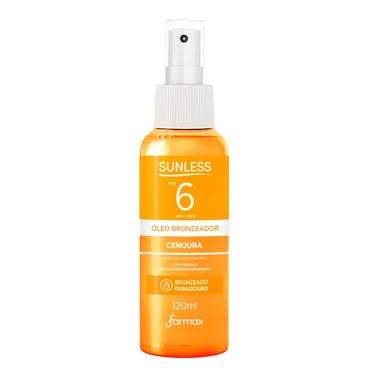 Óleo Bronzeador Sunless FPS 6 Cenoura 120ml