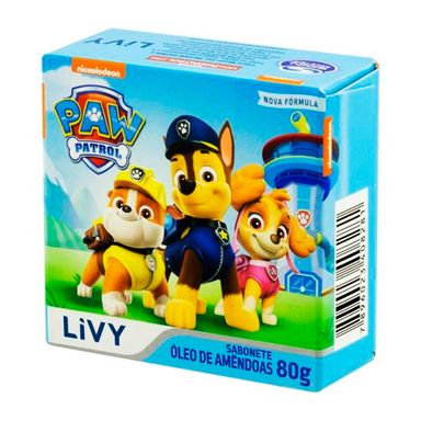 Sabonete Em Barra Livy Patrulha Canina Óleo De Amêndoas 80g