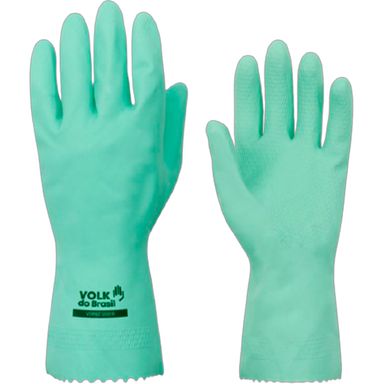 Luva Latex Multiuso Volk Verniz Silver Verde M