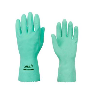 Luva Latex Multiuso Volk Verniz Silver Verde P