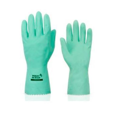 Luva Latex Multiuso Volk Verniz Silver Verde G