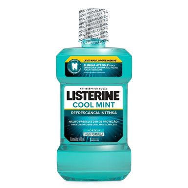 Antiséptico Bucal Listerine Cool Mint Leve 500 Pague 350ml