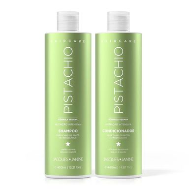 Kit Jacqques Janine Shampoo + Condicionador Haircare Pistachio 890ml