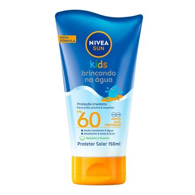 Protetor Solar Kids Nivea Sun Brincando na Água FPS 60 150ml