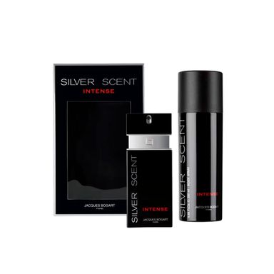 Kit Jacques Bogart Silver Scent Intense Masculino - Eau de Toilette 100ml + Body Spray 200ml