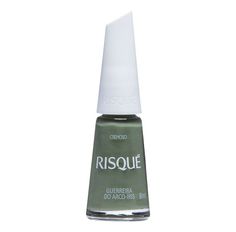 Esmalte Risqué Verde Militar Cremoso Guerreira do Arco-íris 8ml