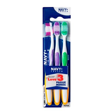 Escova Dental Frescor Navy + Fresh Leve 3 E Pague Menos