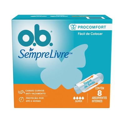 Absorvente O.B Pro Comfort Super Com 8 Unidades