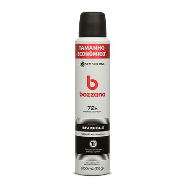 Desodorante Aerossol Bozzano Invisible 200ml