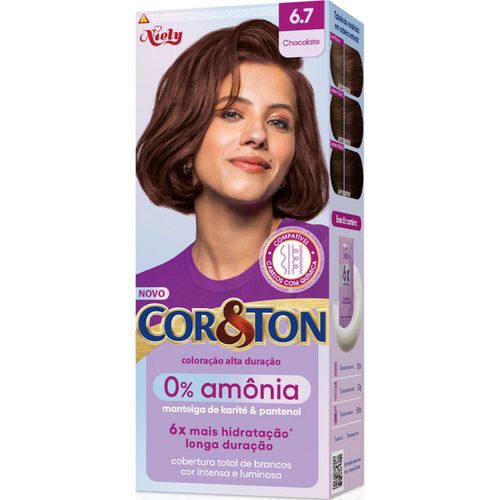 Tintura Cor & Ton 0% Amônia Chocolate 6.7