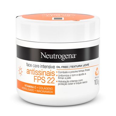 Creme Hidratante Facial Neutrogena Intensive Antissinais FPS22 100g
