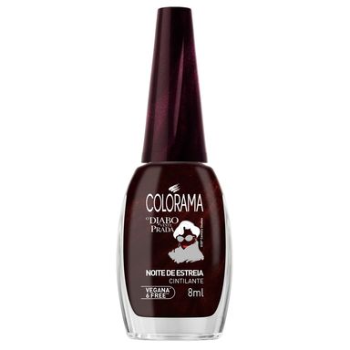 Esmalte Cremoso Colorama O Diabo Veste Prada Noite De Estreia Cintilante 8ml