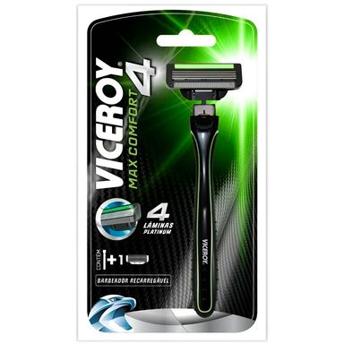 Aperelho De Barbear Recarregável Viceroy Max Confort 4 Lâminas